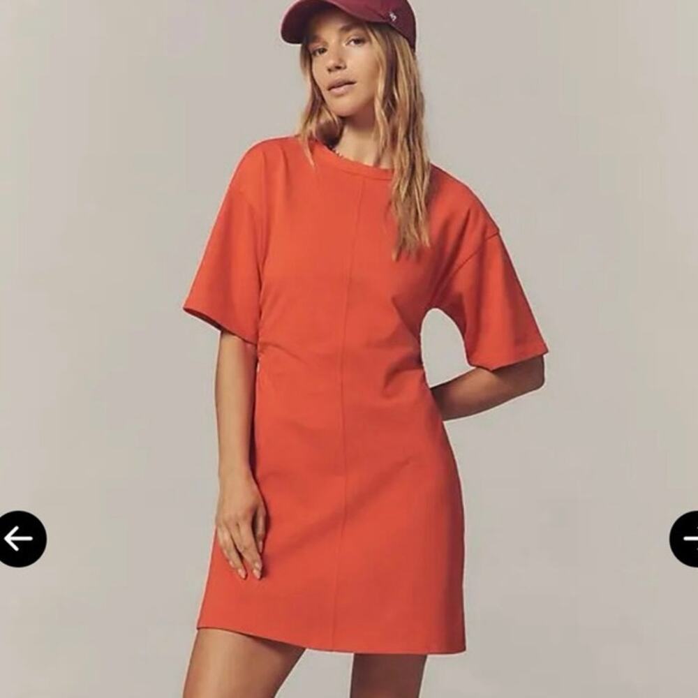 Daily Practice by Anthropologie Field Day Short Sleeve T-Shirt Dress Size M